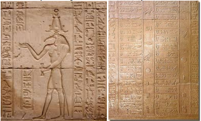 Thoth - Kalender van de feestdagen in de tempel van Kom Ombo